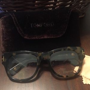 Tom Ford eyeglasses.